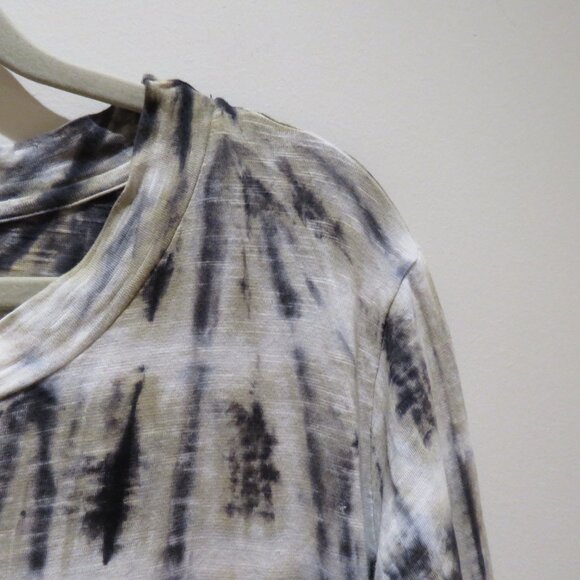 GILDA MIDANI Maria Maxi Dress in Black White Tie Dye Lagenlook Artsy Boho NWT - Picture 7 of 15